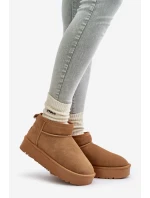 Dámské Velurové Sněhule Na Platformě Camel model 21670462 - Boto Dámské Velurové Sněhule Na Platformě Camel model 21670462 - Boto
