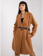 Dámský kabát DHJ PL model 17050373 velbloudí - FPrice Dámský kabát DHJ PL model 17050373 velbloudí - FPrice