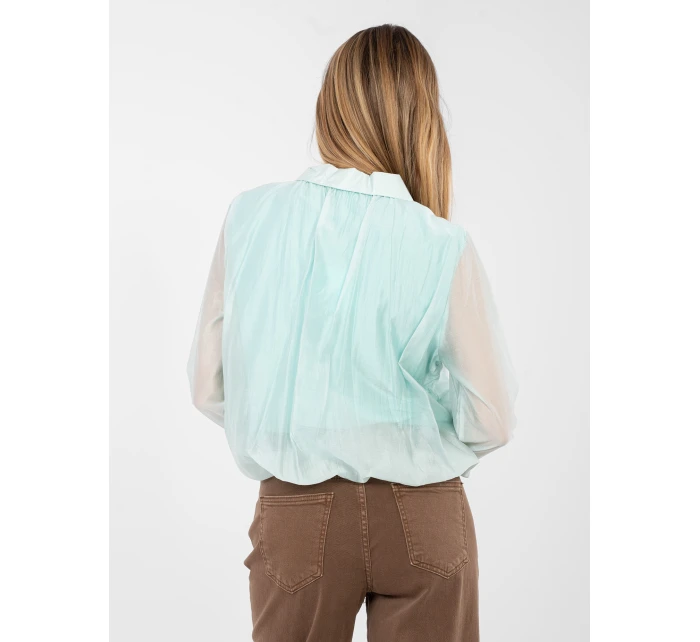 Bluzka IT BZ model 21923799 mietowy - FPrice Bluzka IT BZ model 21923799 mietowy - FPrice