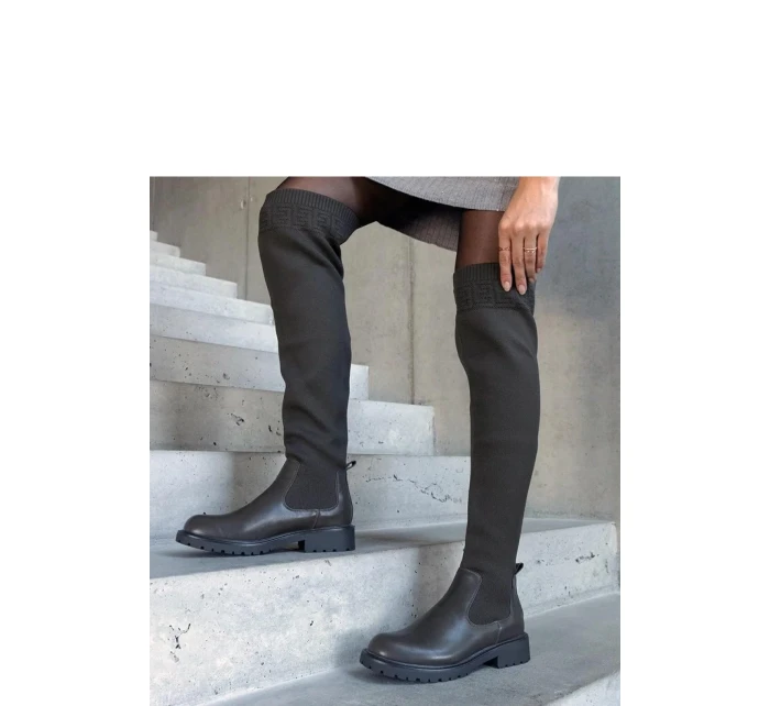 Kozačky na podpatku  model 206441 Solea