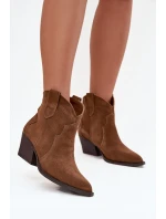 Boty na podpatku model 219126 Step in style Boty na podpatku model 219126 Step in style