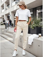 Dámské krémové tepláky SWAN Dstreet model 21976286 - FashionStreet Dámské krémové tepláky SWAN Dstreet model 21976286 - FashionStreet