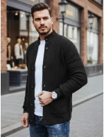 Pánský svetr černá FashionStreet WX2347 Pánský svetr černá FashionStreet WX2347