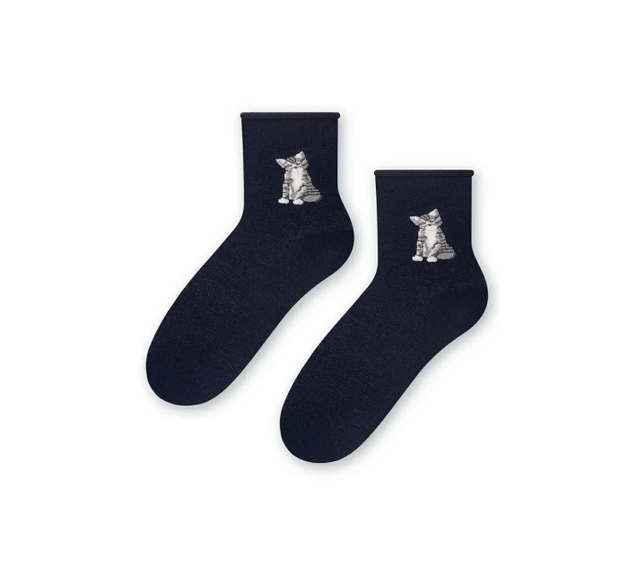 Vzorované netlačící ponožky Steven art.099 35-40