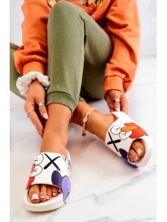 Gumové pantofle s potiskem Bílý model 21575280 - Boto