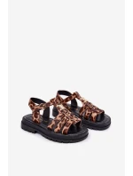 Dívčí sandály s ozdobným detailem pantera Serina Dívčí sandály s ozdobným detailem pantera Serina