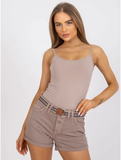 Šortky D63990Z62190K tmavě lila