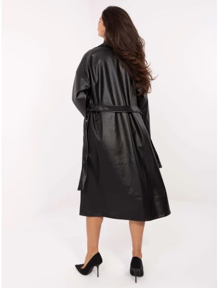 Płaszcz IT PL model 21334838 czarny - FPrice Płaszcz IT PL model 21334838 czarny - FPrice