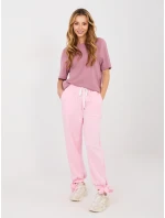 Spodnie IT SP model 21902610 jasny różowy - FPrice Spodnie IT SP model 21902610 jasny różowy - FPrice
