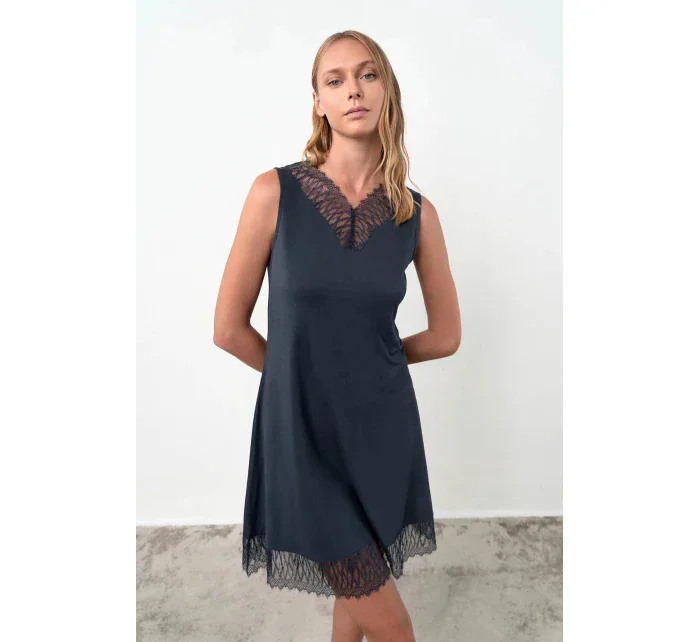 Dámská noční košile Lutecia 18182 tmavě modrá - Vamp