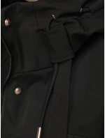 Kurtka przejściowa damska z kapturem i czarna model 22035960 - FashionStreet