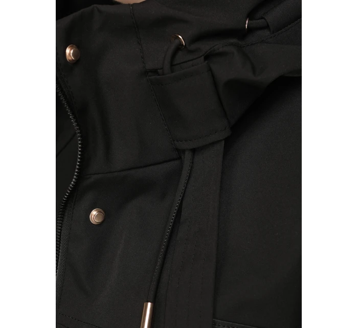 Kurtka przejściowa damska z kapturem i czarna model 22035960 - FashionStreet