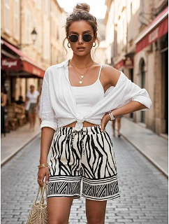 Spodenki damskie z pasem model 22221742 - FashionStreet