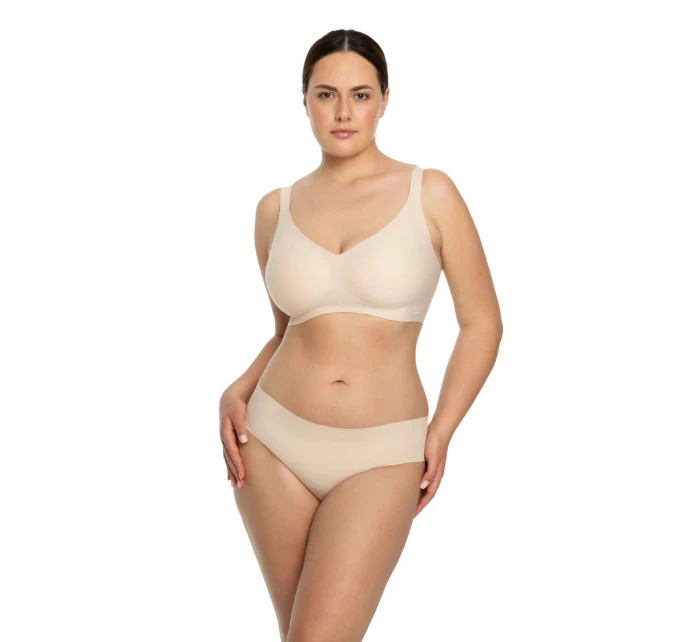 Dámský sportovní top Jelly bra comfort beige - JULIMEX Dámský sportovní top Jelly bra comfort beige - JULIMEX