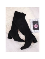 Dámské černé boty na podpatku Sergio Leone