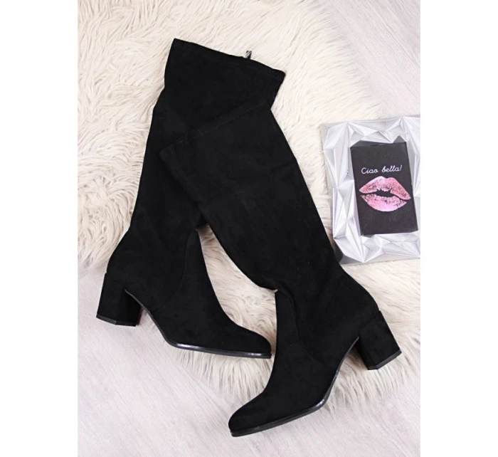 Dámské černé boty na podpatku Sergio Leone Dámské černé boty na podpatku Sergio Leone