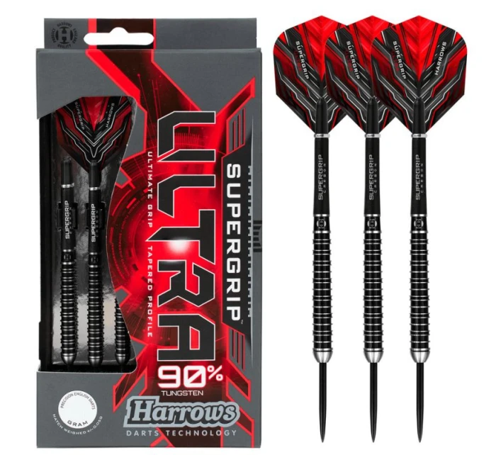 Šipky Supergrip Ultra 90% Steeltip model 19914308 - Harrows