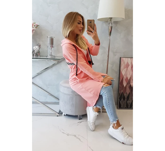 Sukně s delšími zády meruňková