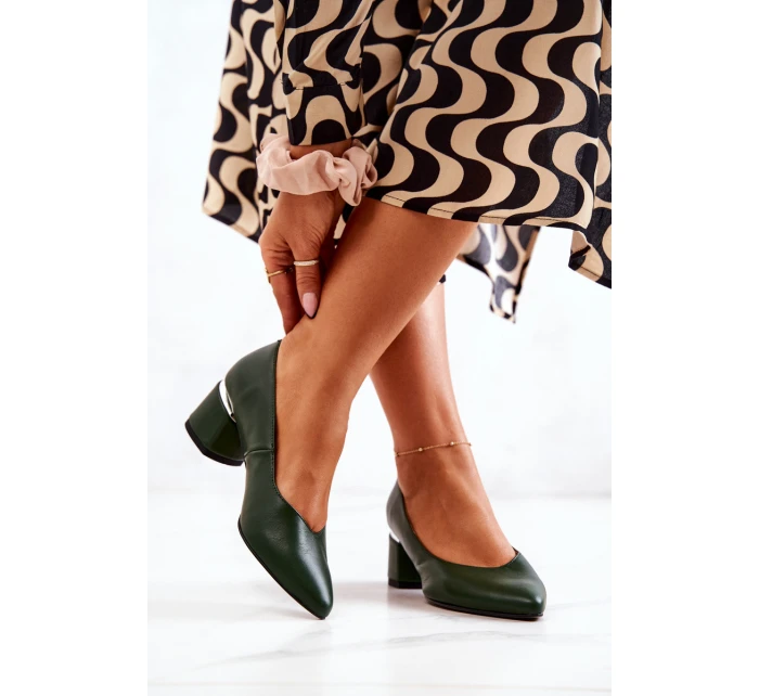 Kožené Lodičky V zelené Marilyn model 21573075 - Boto