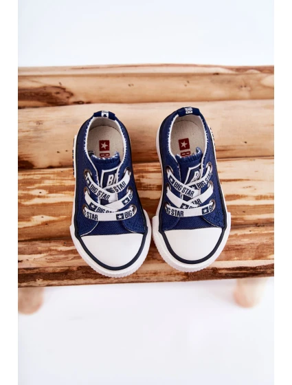 Dětské látkové tenisky BIG STAR model 21594798 Námořnická modrá - Big Star Shoes Dětské látkové tenisky BIG STAR model 21594798 Námořnická modrá - Big Star Shoes