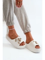 Dámské Lehké Pěnové Žabky S Ozdobami Bílé model 21665927 - Boto