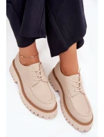 Dámské Mokasíny S Šněrováním Big Star model 21705302 Béžové - Big Star Shoes