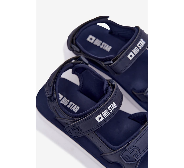Dámské sportovní sandály na platformě Big Star model 22095377 tmavě modré - Big Star Shoes