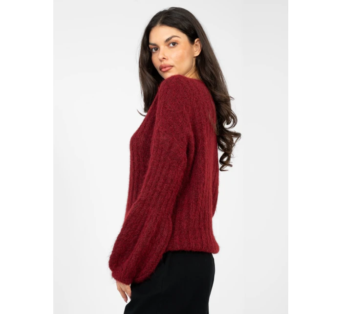 Jumper MI SW 9642.01 bordó Jumper MI SW 9642.01 bordó