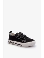 Dětské tenisky na suchý zip Big Star Black Dětské tenisky na suchý zip Big Star Black