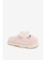 Dámské huňaté pantofle s motivem úsměvu – růžové Lexira Dámské huňaté pantofle s motivem úsměvu – růžové Lexira