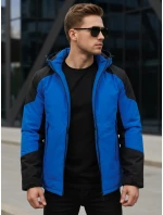 Pánská zimní bunda s kapucí modrá FashionStreet TX5122