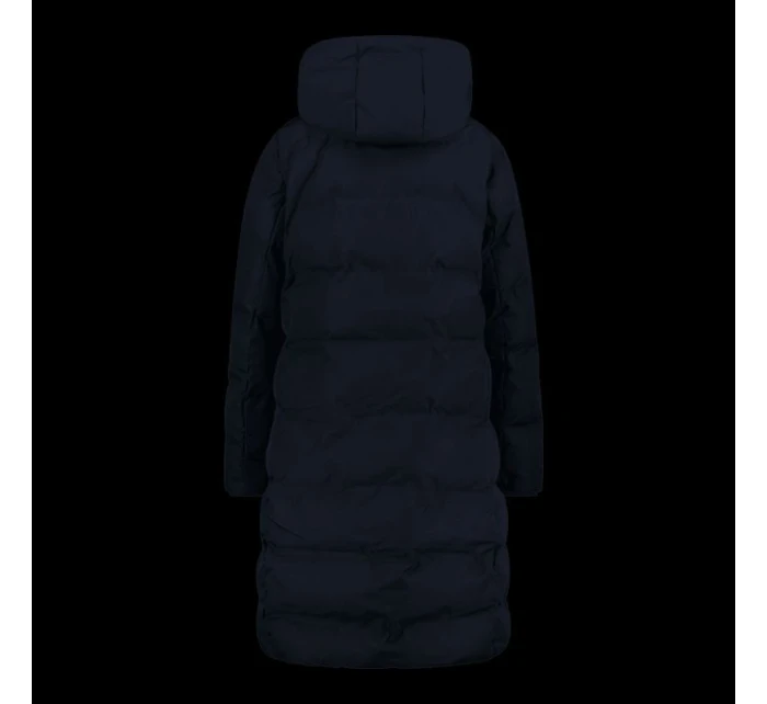 Dámský zimní kabát s kapucí CMP zateplená nepromokavá bunda černá (34K0096/N950)