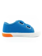 Leomil Sonic dětské sportovní boty lehké tenisky na suchý zip modré červené