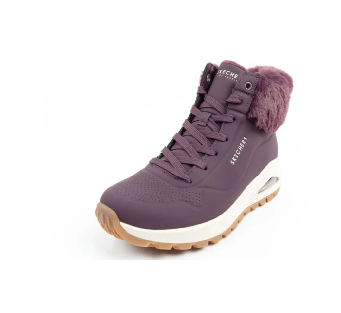 Skechers Uno Rugged dámská sportovní obuv zateplené boty zimní fialové dámské