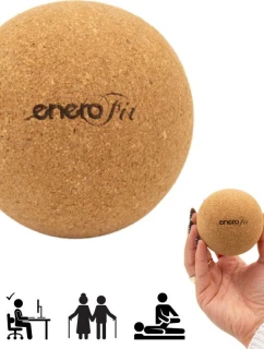 KORKOVÝ MASÁŽNÍ MÍČEK 6,5 CM ENERO FIT