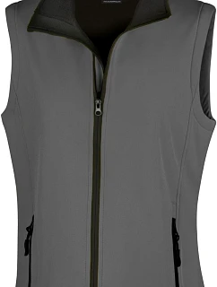 Result R 232F Dámská 2-vrstvá softshell vesta "Printable" 30.232F charcoal/black