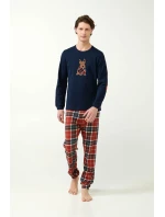 Vamp - Vánoční pánské pyžamo ve skotském tartanu 21514 - Vamp