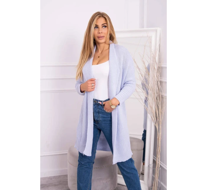 Svetr s netopýřími rukávy modrý