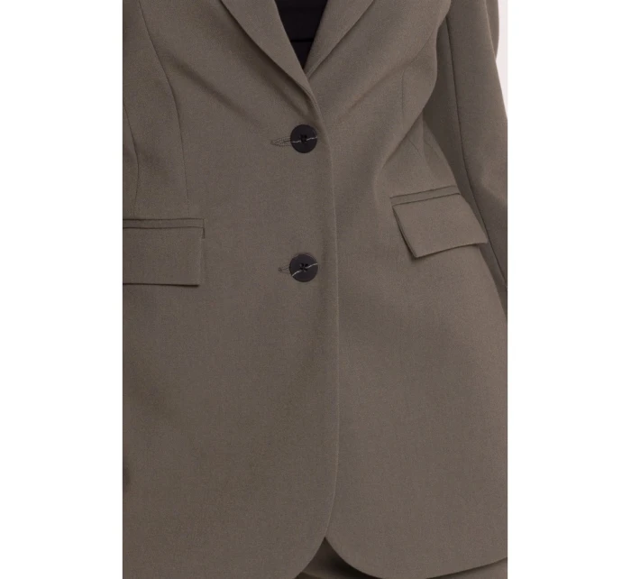 S417 Blejzr s laclem - khaki barva S417 Blejzr s laclem - khaki barva