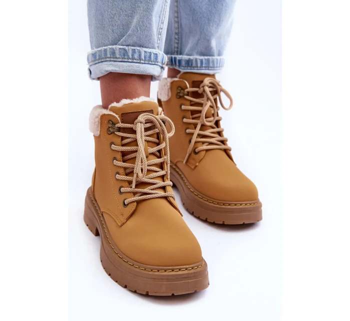 Dámské kožené trapery Hnědé Jette Dámské kožené trapery Hnědé Jette