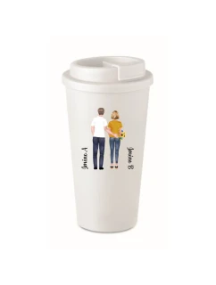 Personalizovaný cestovní termohrnek s párem 