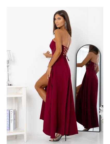 Dámské dlouhé šaty model 21924384 bordó - With You
