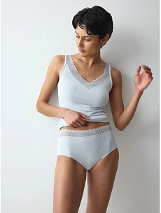 Dámské kalhotky Feel of Modal Midi Pearl Grey světlešedé - TRIUMPH