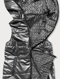 Šedá dámská rozšířená oboustranná vesta model 17189758 - S'WEST