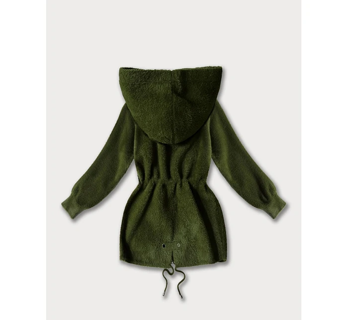Bunda z alpaky s kapsami army (W010#)