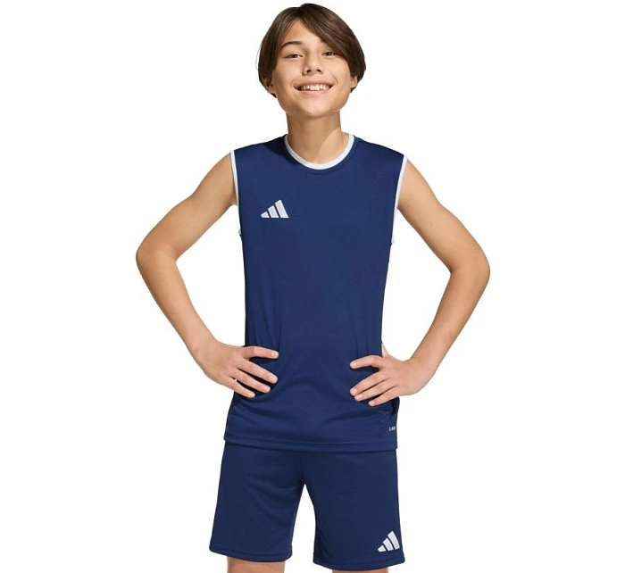 Adidas Entrada 26 dětské tričko bez rukávů tmavě modré KB3936 Adidas Entrada 26 dětské tričko bez rukávů tmavě modré KB3936
