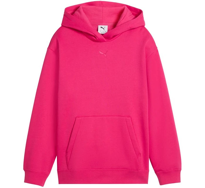 Dětská mikina s kapucí Puma ESS Centered Cat Logo Relaxed Hoodie fuchsia 692973 59