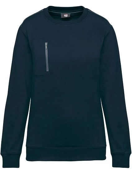 WK WK 403 Pracovní mikina "Day-to-Day" 20.W403 navy/silver