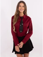 Košile DHJ KS model 20731266 bordó - FPrice