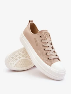 Nízké šněrovací tenisky Big Star LL274969 Béžové